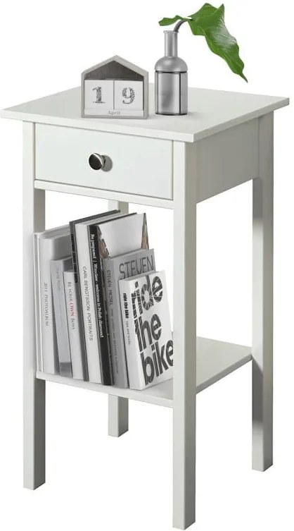 Noptieră Støraa Tango, alb