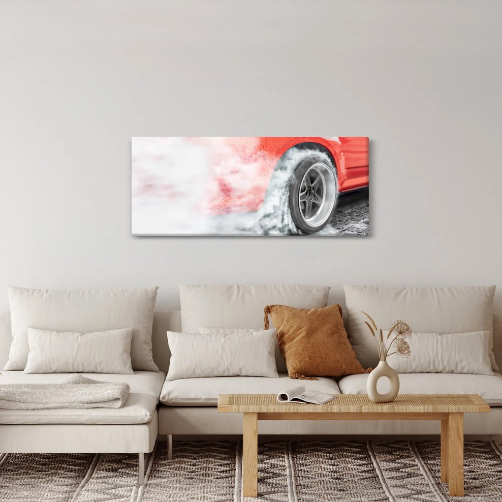 Tablou - Mașină de curse (120x50 cm)