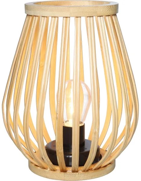 Lampă LED decorativă de masă Solight WO3106 LED/2xAA bambus