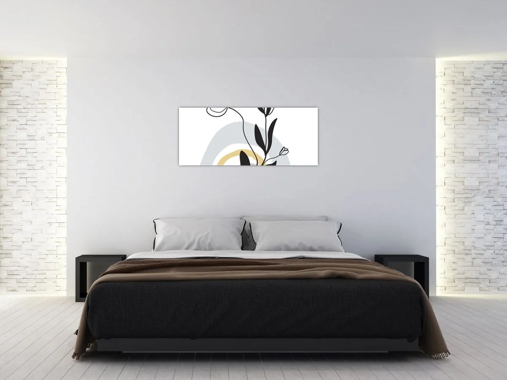 Tablou - Flori într-o vază N⁰1 (120x50 cm)