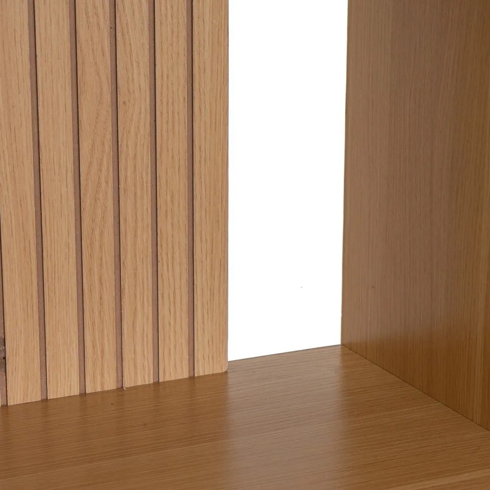 Bibliotecă de copii în culoare naturală cu aspect de lemn de stejar 63x159 cm Mid-Lines – Casa Selección