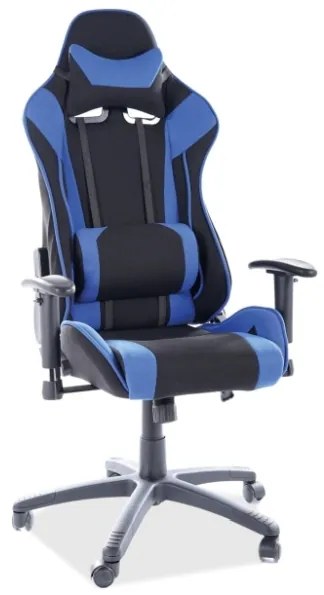 Fotoliu de birou Verra (negru + albastru). Promo -6%. 1050654