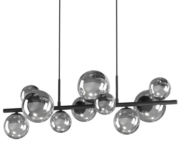 Lustră pe cablu ONLI PALOMA 10xG9/10W/230V negru/fumuriu