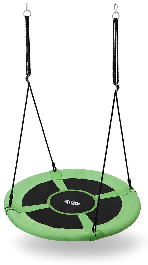Leagan rotund material Verde Negru