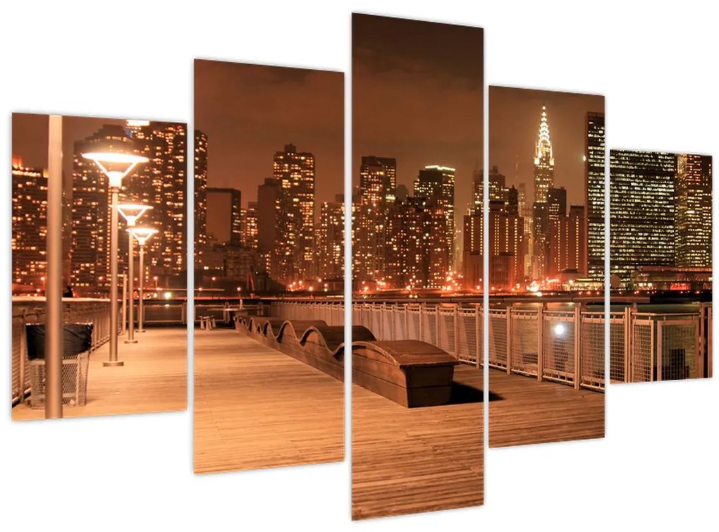 Tablou - Noaptea orașului (150x105 cm)