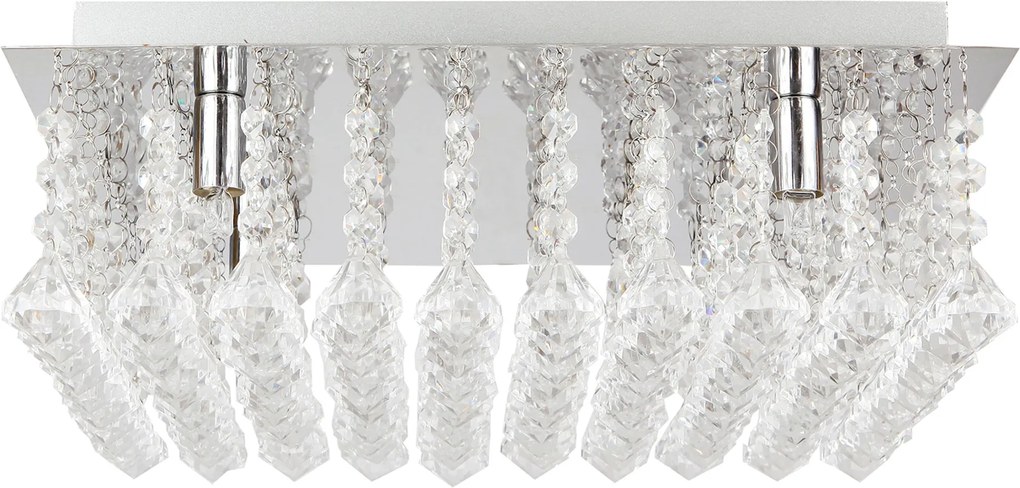[lux.pro]® Lampa suspendata eleganta - Glamour - crom / argintiu