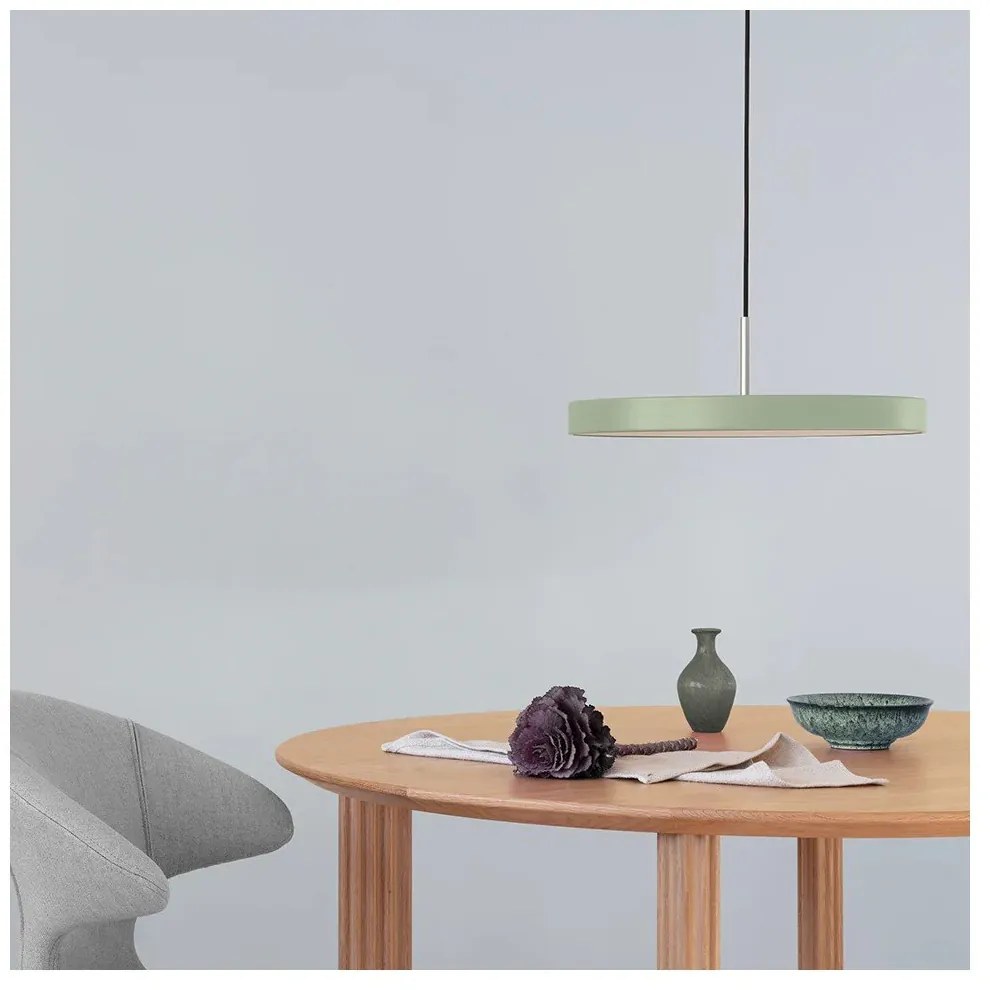 Lustră verde-deschis LED cu abajur din metal ø 43 cm Asteria Medium – UMAGE