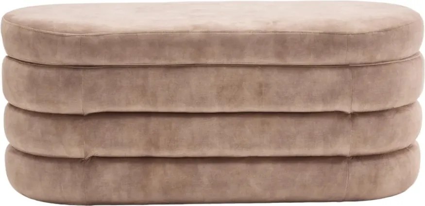 Bancheta cu spatiu de depozitare, Catifea Sampanie, VOQUE 115cm A-46686 VC