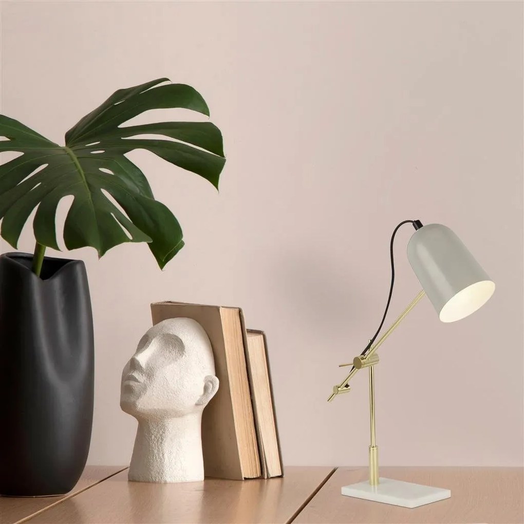 Veioza/Lampa de masa design decorativ Odyssey gri/auriu