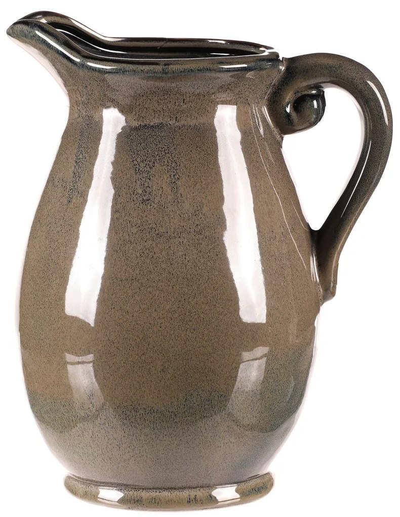 Cana ceramică gri, 18 x 20 x 28 cm, mare, 28 cm