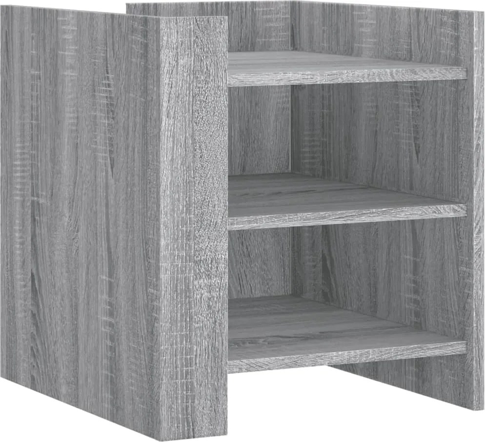 vidaXL Noptieră, gri sonoma, 45x50x50 cm, lemn prelucrat