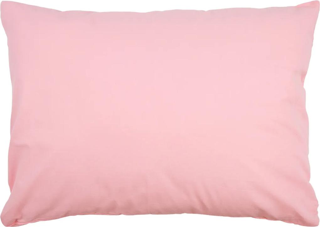 Față de pernă Doubleface UNI roz, 50 x 70 cm