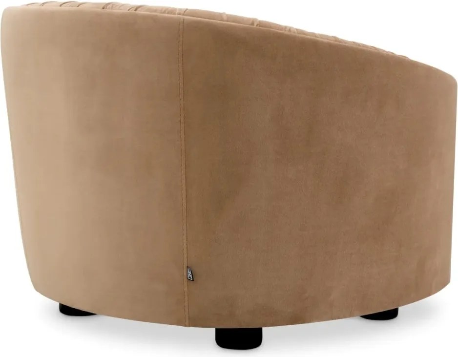 Fotoliu modern LUX Jameson, Amaro camel