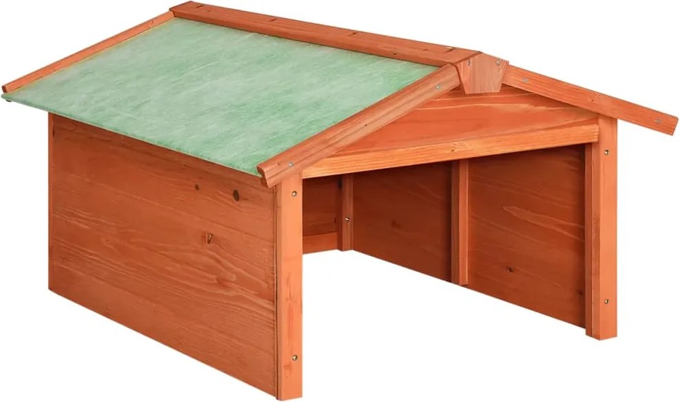 vidaXL Garaj mașină de tuns iarba robot, 72x87x50 cm, lemn masiv brad