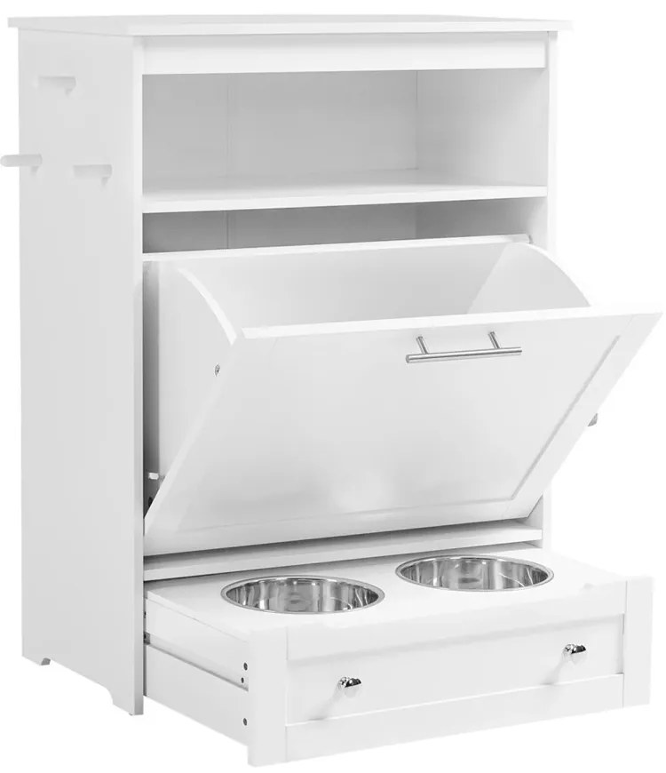 Dulap din lemn pentru hrănirea animalelor de companie