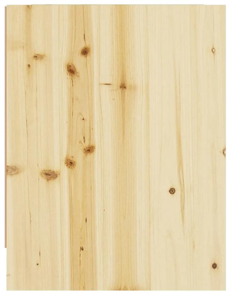 Noptiera, 40x30,5x40 cm, lemn masiv de brad 1, Lemn deschis