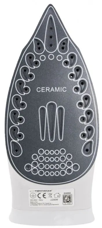 Fier de calcat Esperanza EHI002 Slider Ceramic 2200W Alb / Albastru