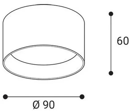 LED2 - Spot LED ZETA ON LED/8W/230V, 3000/3500/4000K, Ø 9 cm, alb