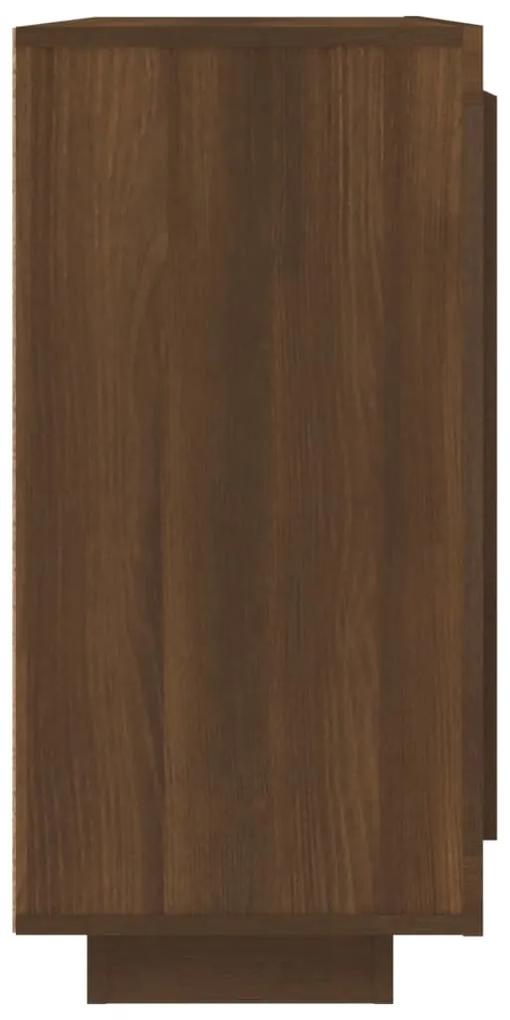 Servanta, stejar maro, 92x35x75 cm, lemn compozit 1, Stejar brun
