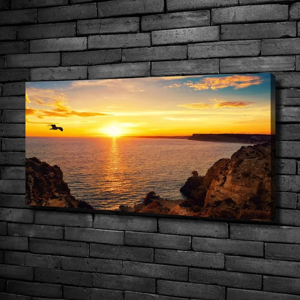 Imprimare tablou canvas Apus de soare pe mare