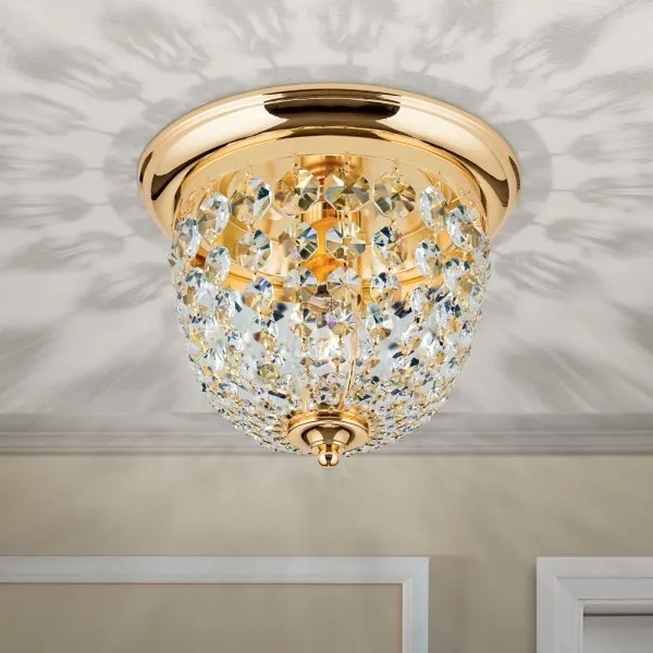 Plafonieră de cristal Orion DLU 1840/26 PLAFOND 1xE27/40W/230V d. 26 cm auriu
