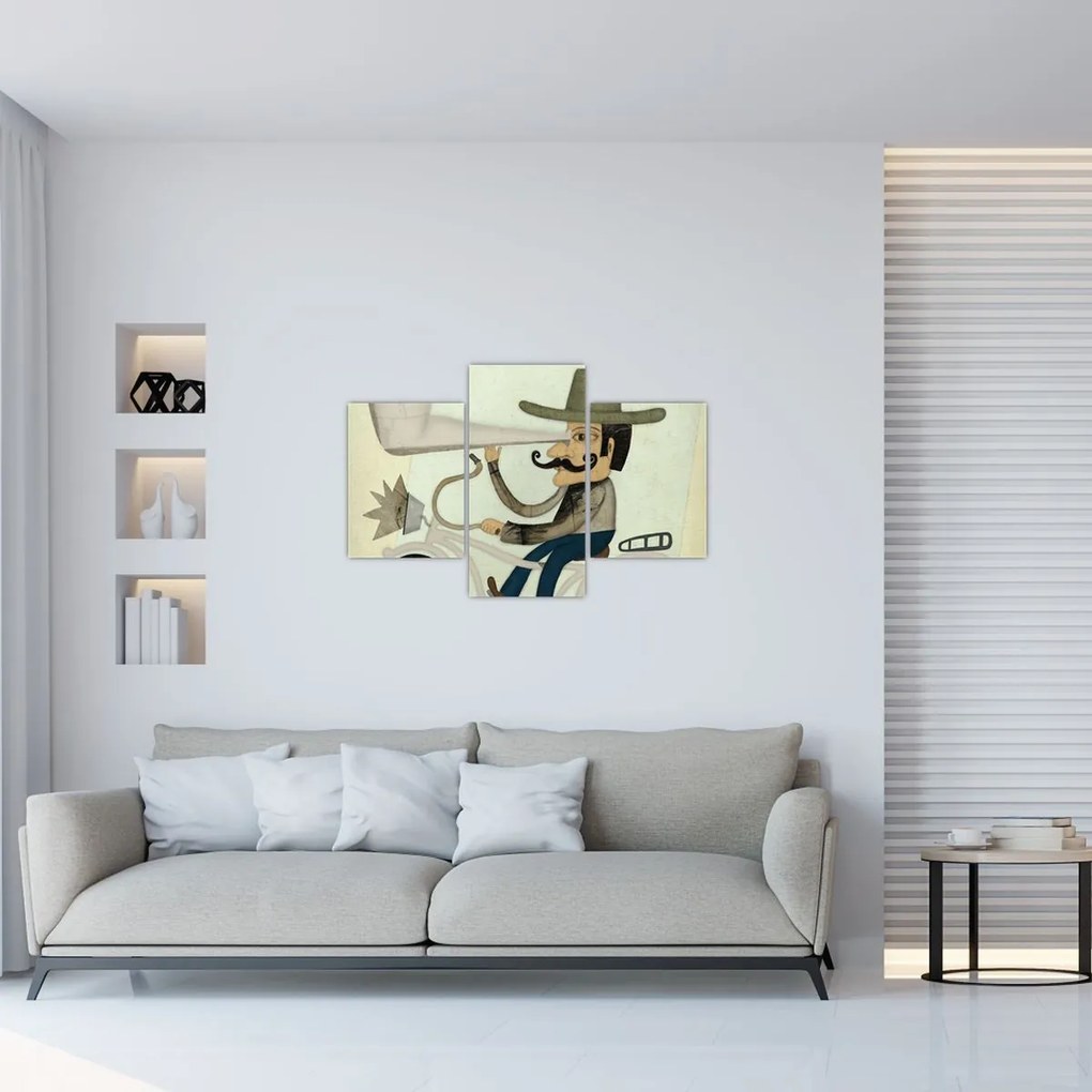 Tablou - Astronom pe bicicletă (90x60 cm)