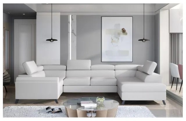 Colțar Escada 336cm Alb