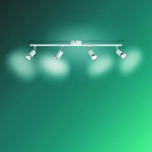 Spot LIMBALI 4xGU10/50W/230V alb Philips