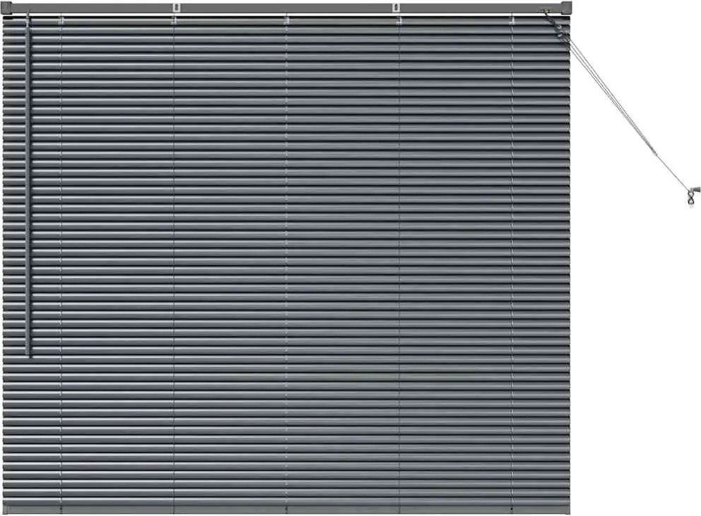 vidaXL Jaluzele venetiene Manual Gri închis 130 x 145 cm Aluminiu