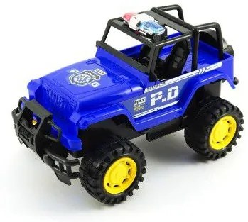 Mașină de poliție off-road din plastic 22cm, 2 culori