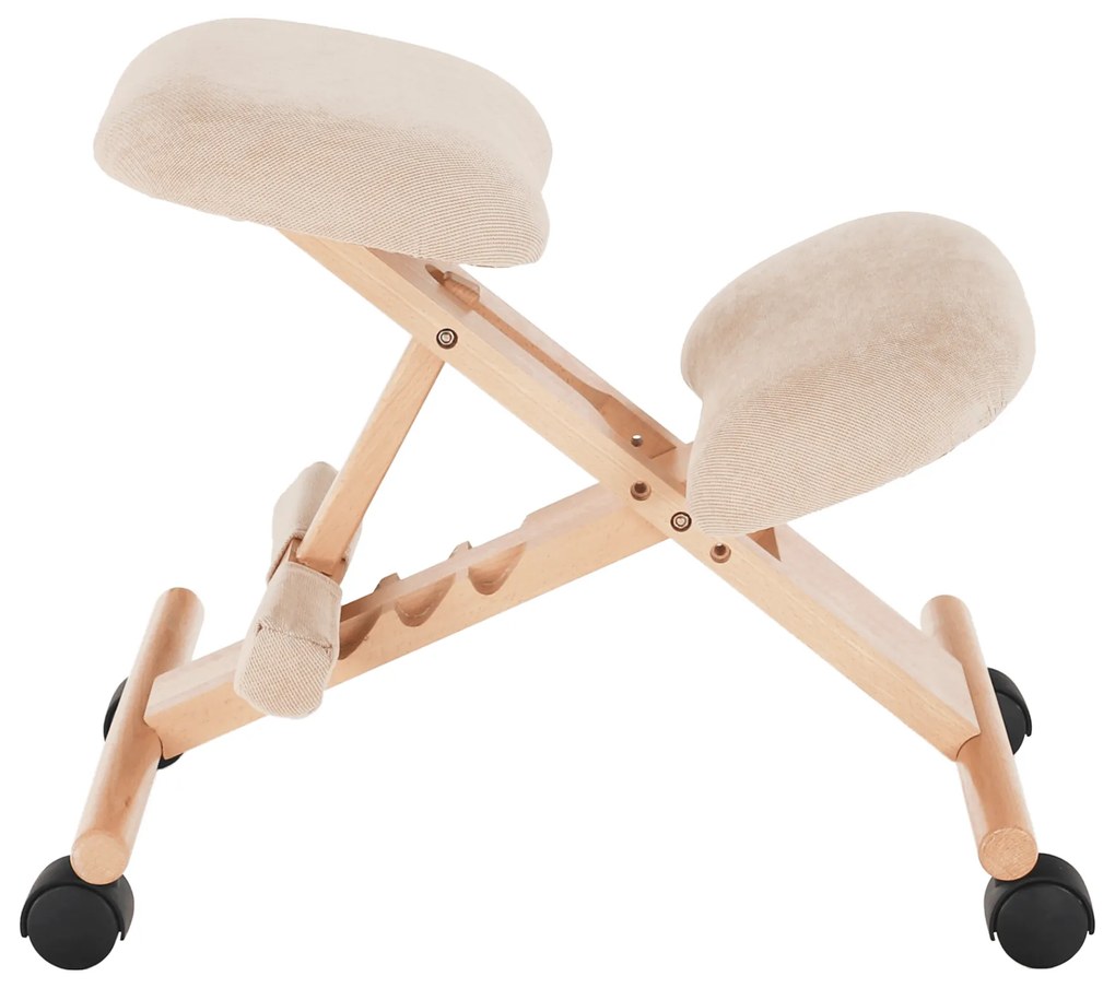 Scaun genunchi ergonomic Gloire (crem + fag). 1028731