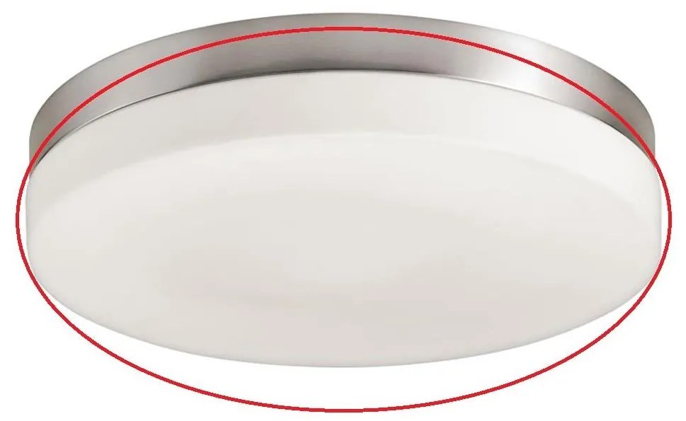 Prezent 67101 - Sticlă de înlocuire pentru plafoniera PILLS E27, albă