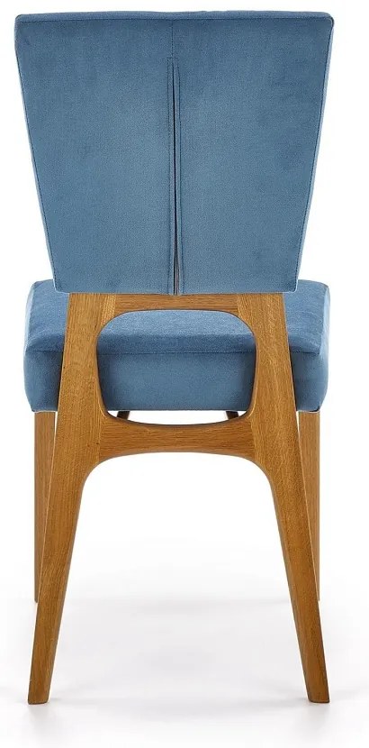 Scaun de bucaterie Wenanty, stejar albastru/miere