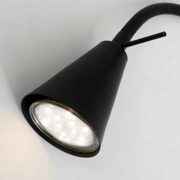 Lampă LED de perete COMFORT LIGHT 1xGU10/5W/230V negru Briloner 2082-015