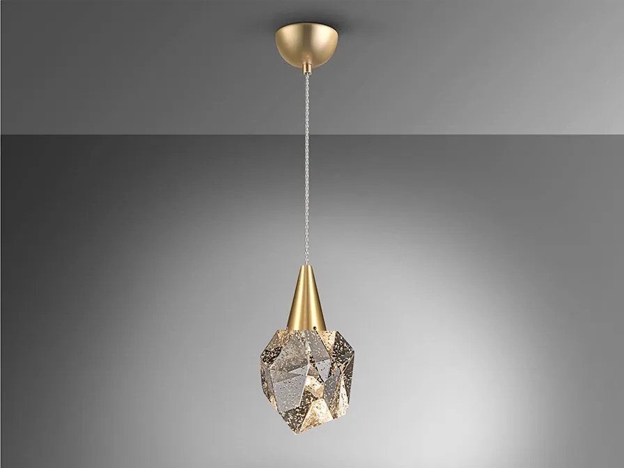 Lustra / Pendul LED design modern decorativ Aquaria auriu