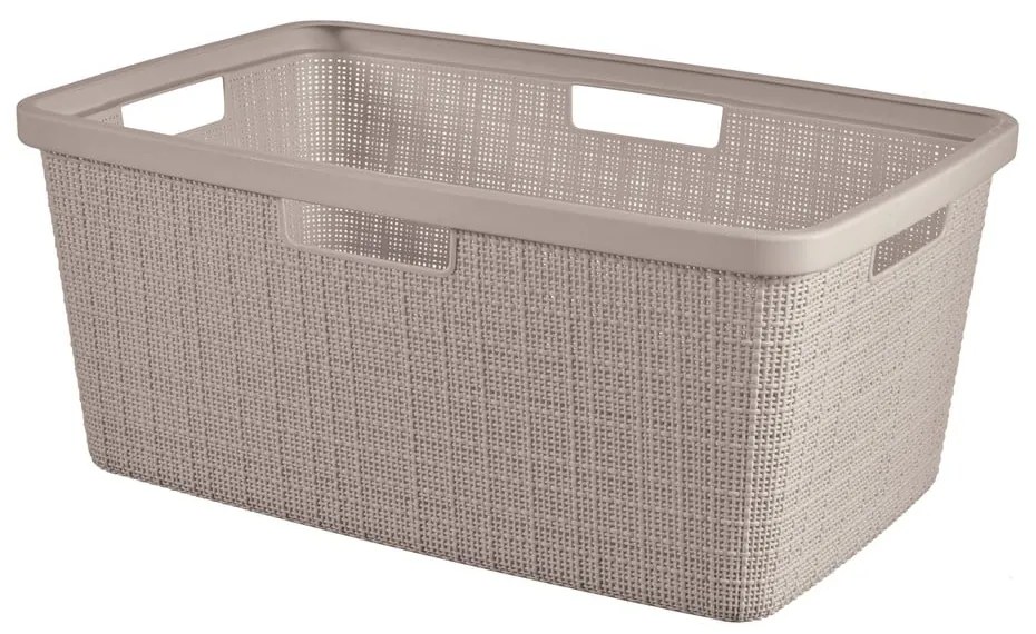 Coș de rufe taupe din plastic 46 l Jute – Curver