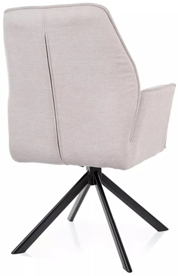 Scaun Hugo bej deschis/negru Brego22