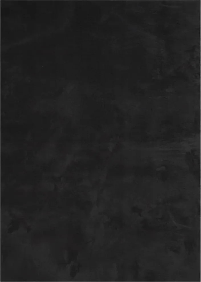 vidaXL Covor HUARTE, fir scurt, moale și lavabil, negru, 120x170 cm