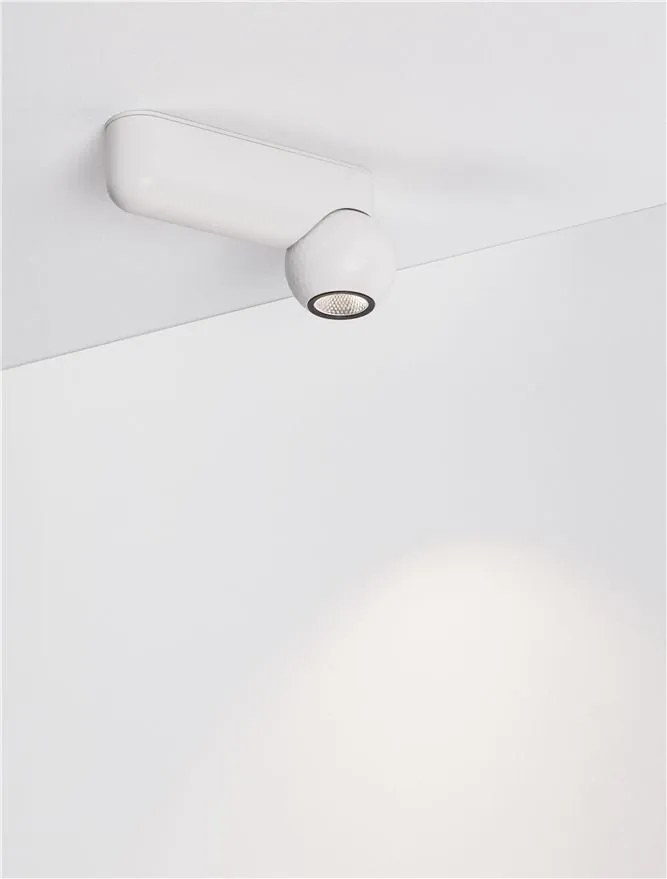 Aplica cu spot LED stil minimalist 3000K NOTIC alb