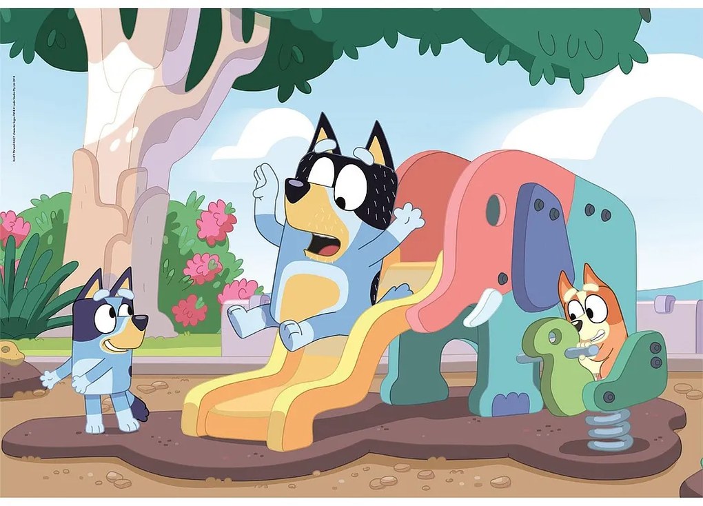 Bluey Playground Puzzle Clementoni de 104 piese