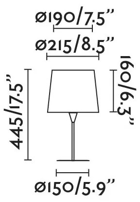 Veioza / Lampa de masa moderna design elegant CONGA mini alba 64316-01