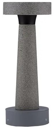 Stalp LED din ciment pentru exterior IP65 Cram Gray H-30cm