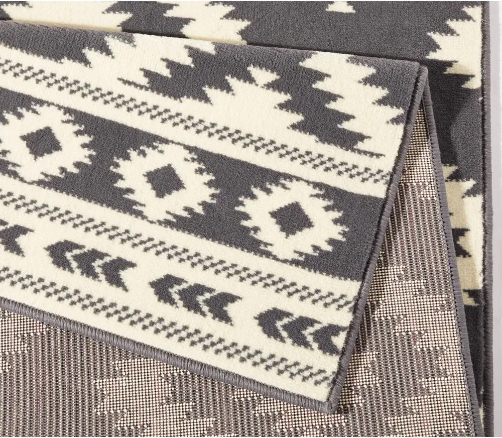 Covor Hanse Home Gloria Ethno, 80 x 300 cm, gri