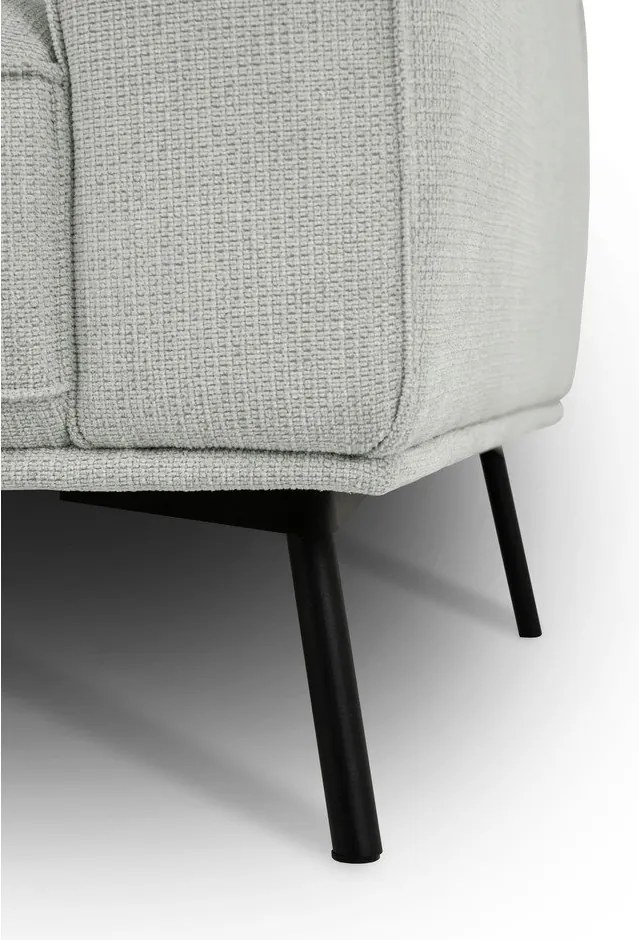 Colțar gri deschis cu tapițerie din chenille (cu colț pe partea dreaptă/în formă de ”L”) Amsterdam – Scandic