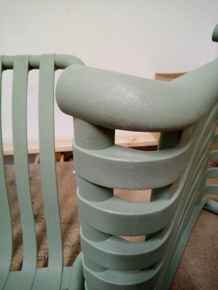 REDUCERE Scaun din plastic TREGO, verde II. calitate