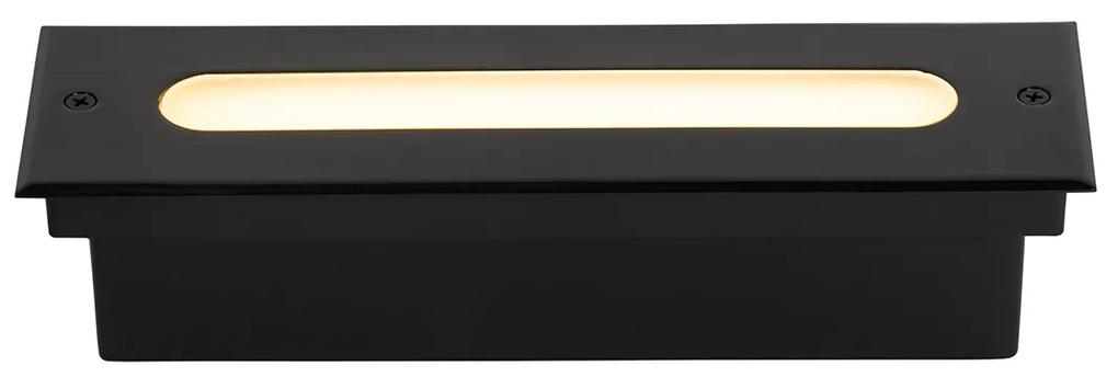 Spot modern la sol negru 30 cm cu LED IP65 - Eline