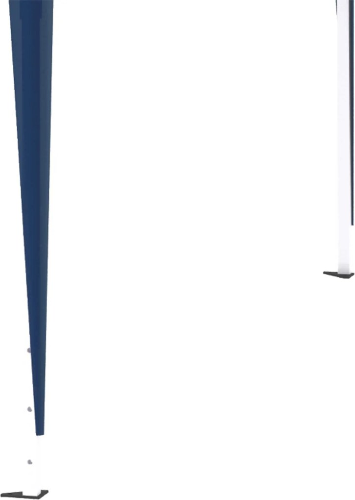 Outsunny pavilion pliant 3 x 3 m, cort de grădină pliabil, reglabil pe înălțime, cu geantă de transport, protecție UV, oțel, material Oxford, albastru | Aosom Romania