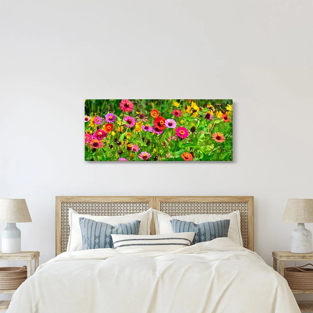 Tablou cu flori de luncă (120x50 cm)