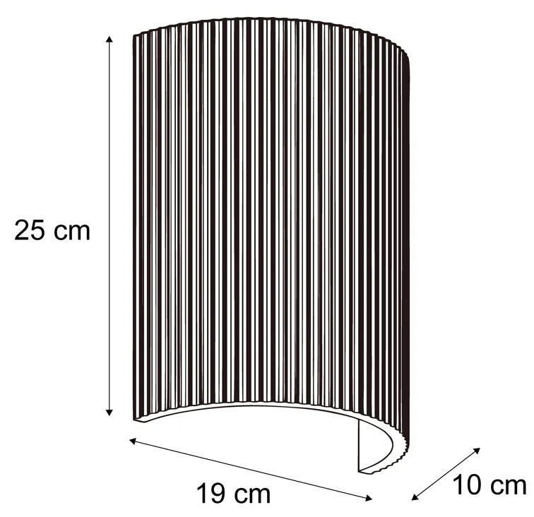 Lampă de perete scandinavă bej ovală - Plaster