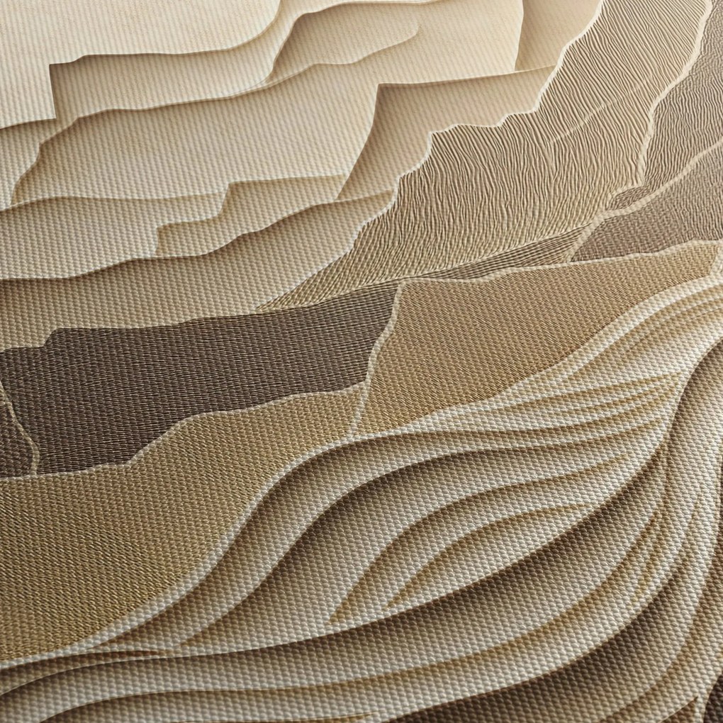 Tablou - Linii Montane 3D (120x50 cm)